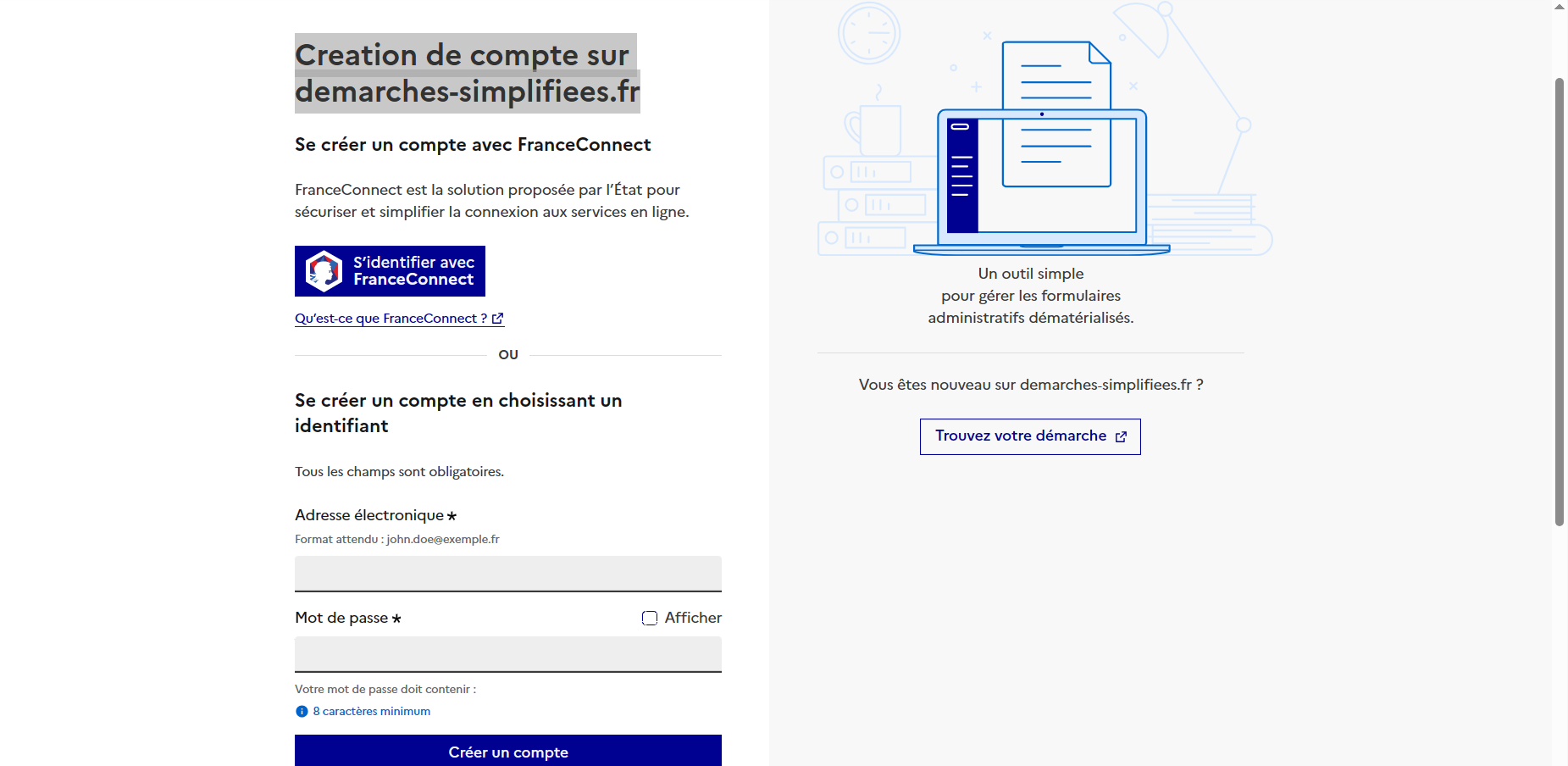 Habilitation demarches simplifiées